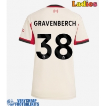 Liverpool Ryan Gravenberch #38 Replica Away Shirt Ladies 2025-26 Short Sleeve